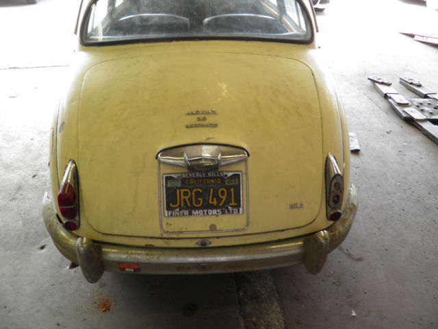 1962 Yellow Jaguar 3.8 Sedan