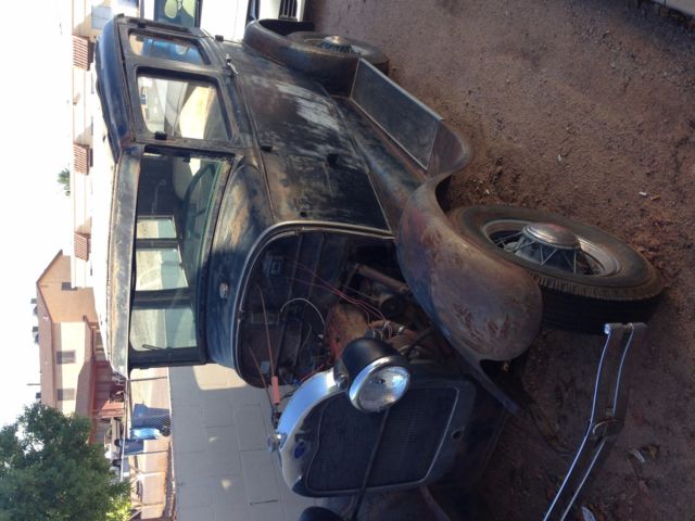 1929 Black Ford Model A Sedan