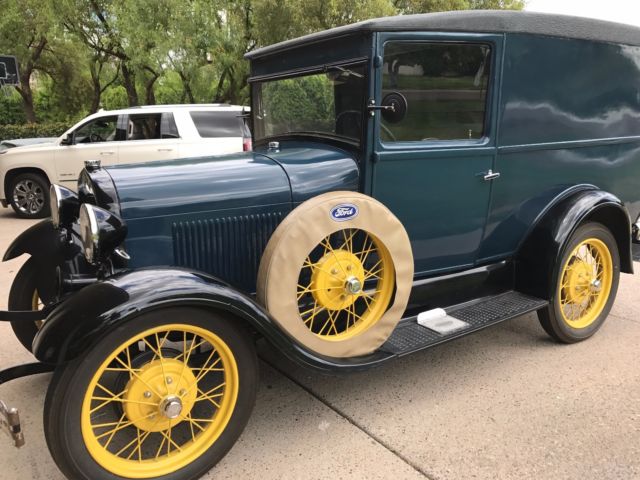 1929 Blue Ford Model A Panel Truck