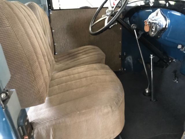 1929 Blue Ford Model A Panel Truck