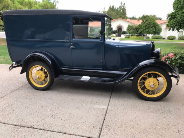 1929 Blue Ford Model A Panel Truck