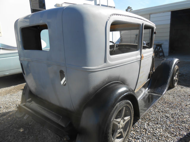 1931 black and gray Ford Model A 2 door