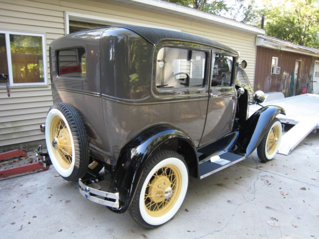 1930 Black Ford Model A Sedan