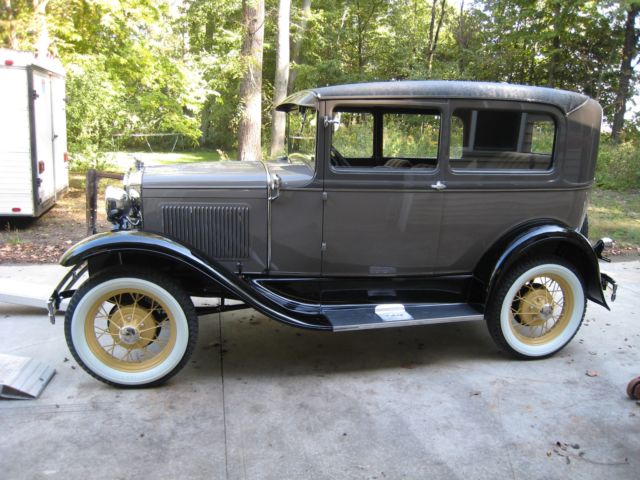 1930 Black Ford Model A Sedan
