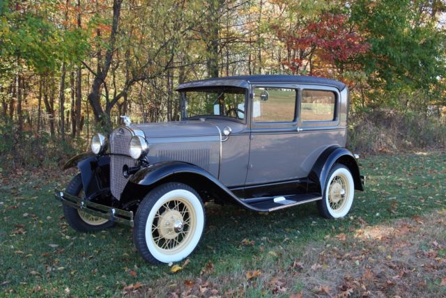 1930 Black Ford Model A Sedan