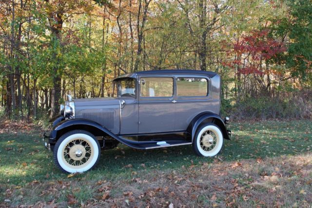 1930 Black Ford Model A Sedan