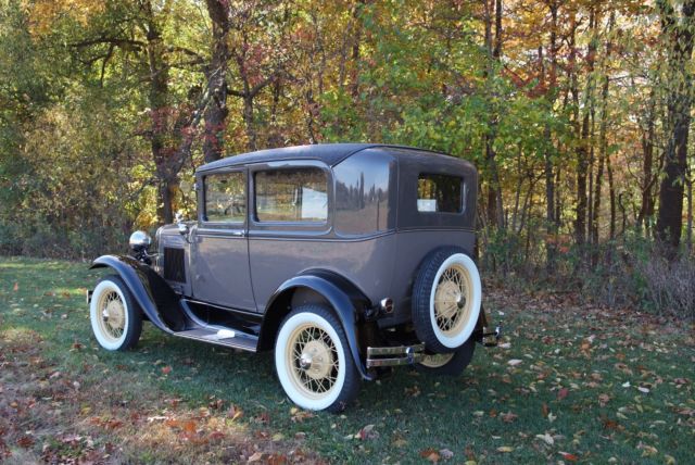 1930 Black Ford Model A Sedan