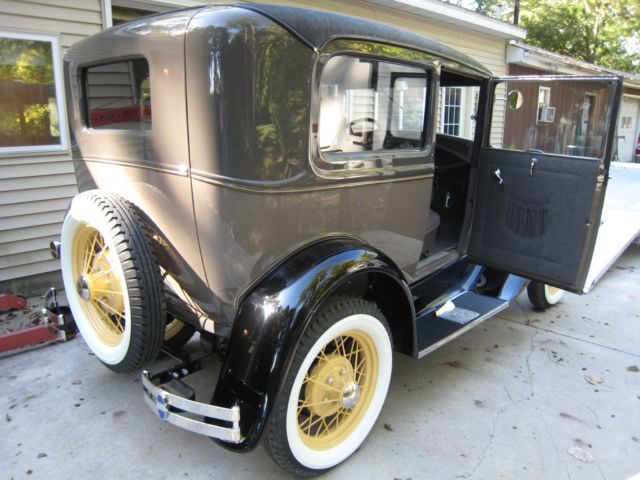 1930 Black Ford Model A Sedan