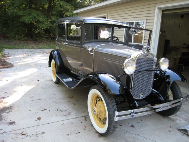 1930 Black Ford Model A Sedan