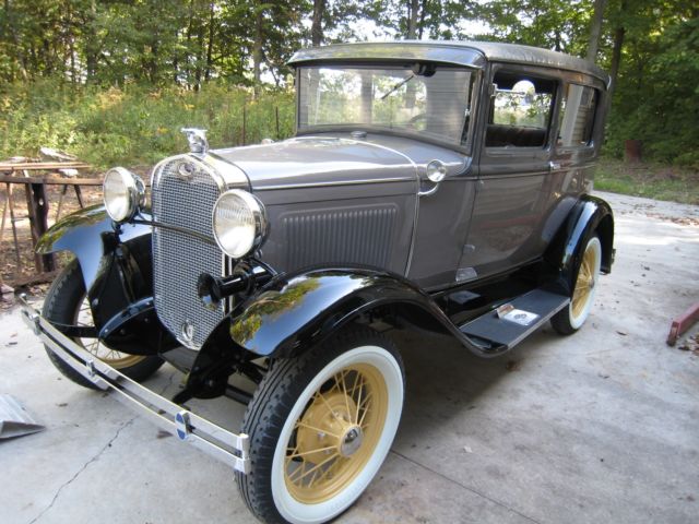 1930 Black Ford Model A Sedan