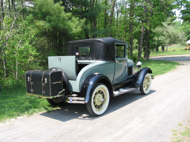 1929 Dawn Gray and  Black Ford Model A business coupe