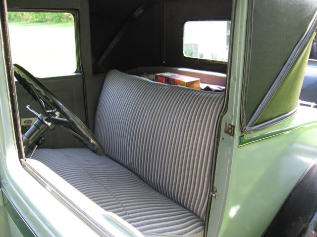 1929 Dawn Gray and  Black Ford Model A business coupe