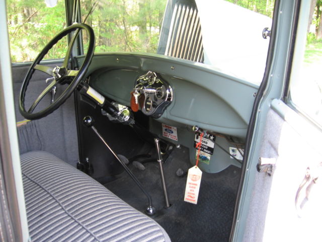 1929 Dawn Gray and  Black Ford Model A business coupe
