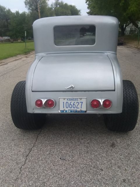 1930 Silver Ford Model A coupe