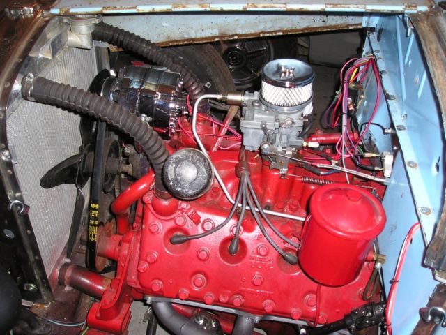 1928 blue Ford Model A Coupe