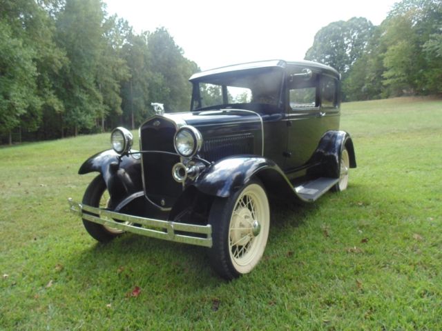 1931 Black Ford Model A Sedan