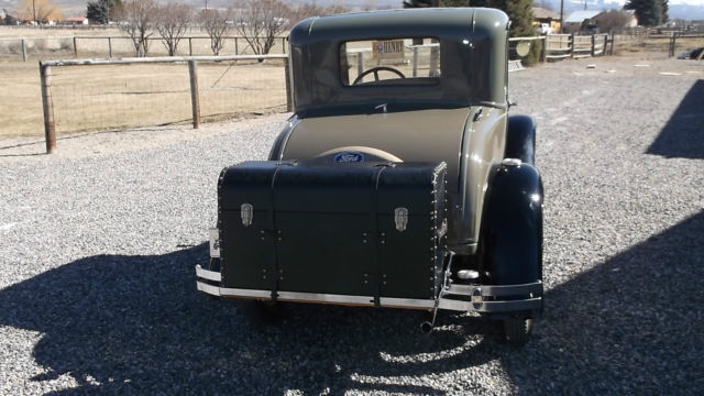 1930 two tone   tan/light green Ford Model A Coupe