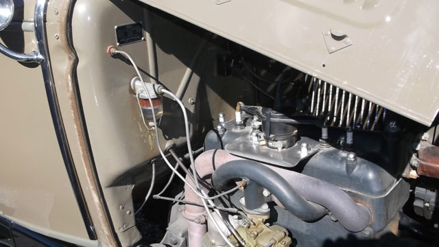 1930 two tone   tan/light green Ford Model A Coupe