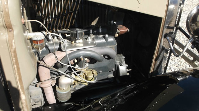 1930 two tone   tan/light green Ford Model A Coupe