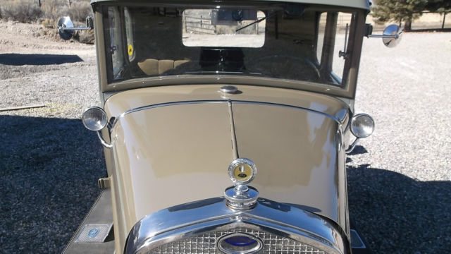 1930 two tone   tan/light green Ford Model A Coupe