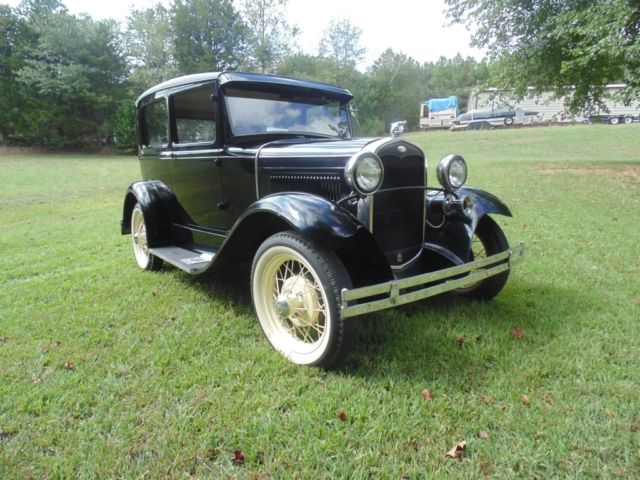 1931 Black Ford Model A Sedan
