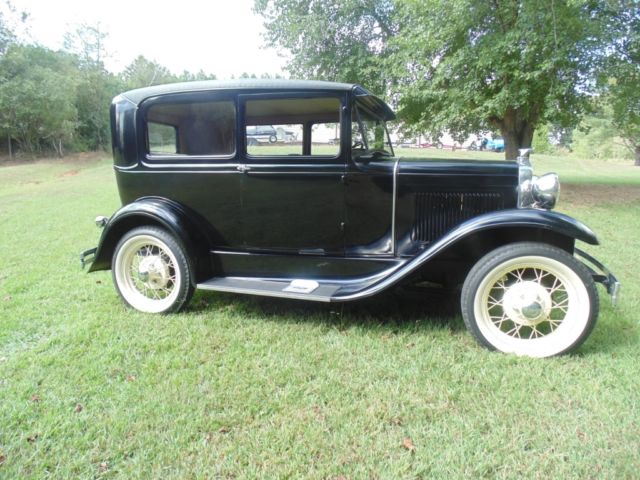 1931 Black Ford Model A Sedan