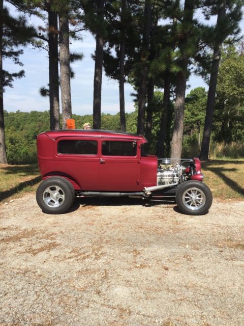 1931 Red Ford Model A Sedan