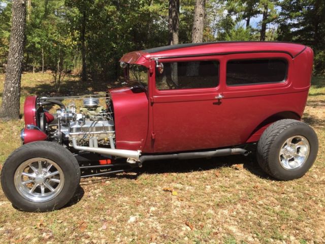 1931 Red Ford Model A Sedan