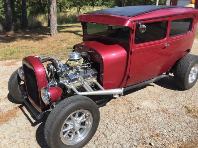1931 Red Ford Model A Sedan