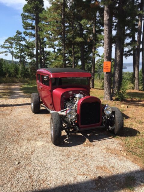 1931 Red Ford Model A Sedan