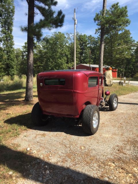 1931 Red Ford Model A Sedan