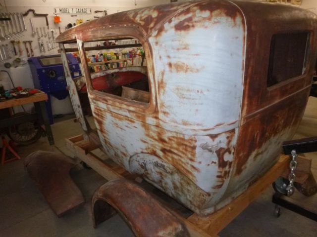 1929 unpainted Ford Model A Tudor