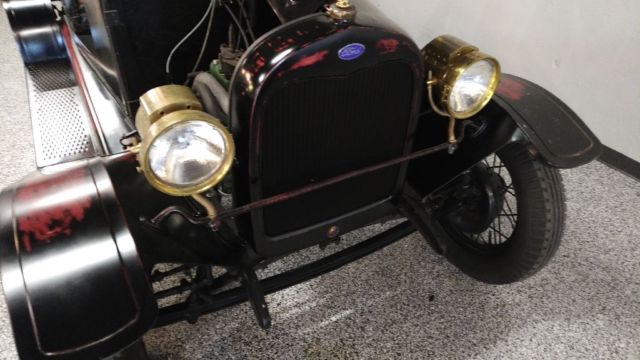 1930 Black Ford Model A Convertible