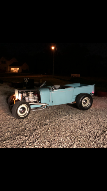 1928 Blue Ford Model A Convertible