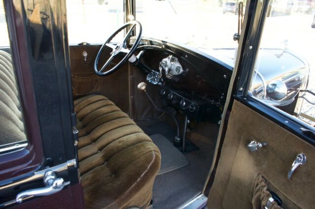 1930 Maroon, Black Ford Model A V8