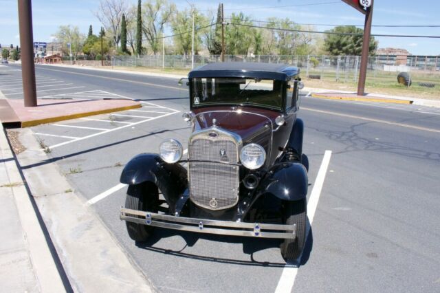 1930 Maroon, Black Ford Model A V8
