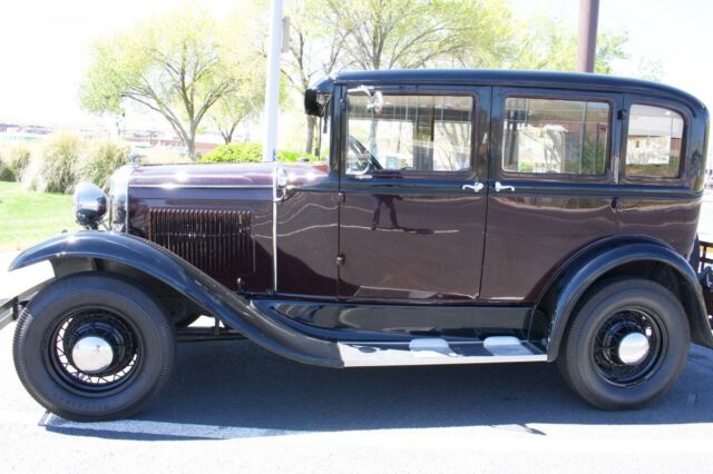 1930 Maroon, Black Ford Model A V8