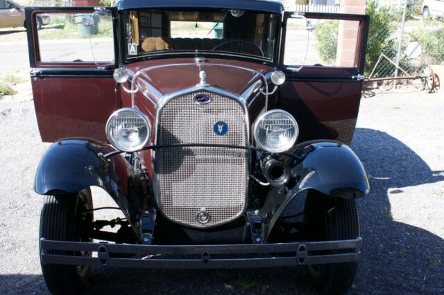 1930 Maroon, Black Ford Model A V8