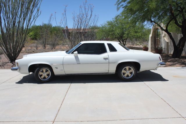 1973 White Pontiac Grand Prix Coupe