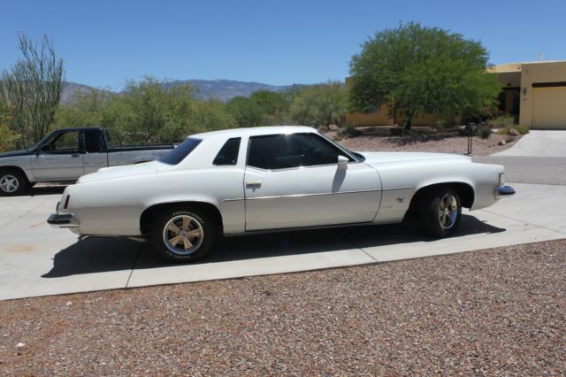 1973 White Pontiac Grand Prix Coupe