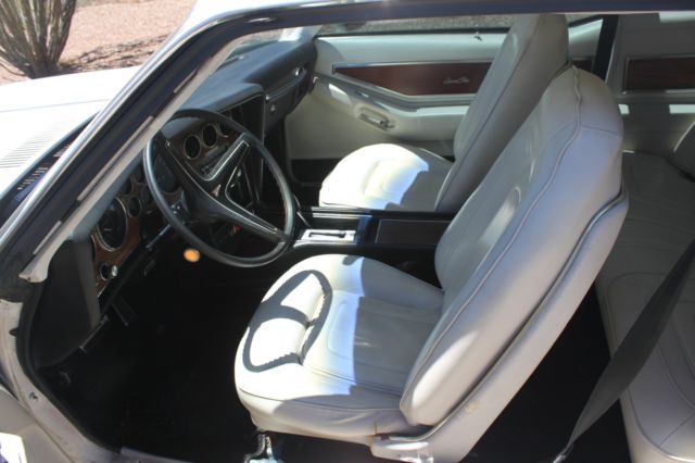 1973 White Pontiac Grand Prix Coupe