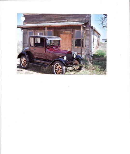 1927 Burgundy Ford Model T Coupe