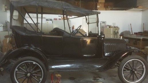 1916 Black Ford Model T Convertible