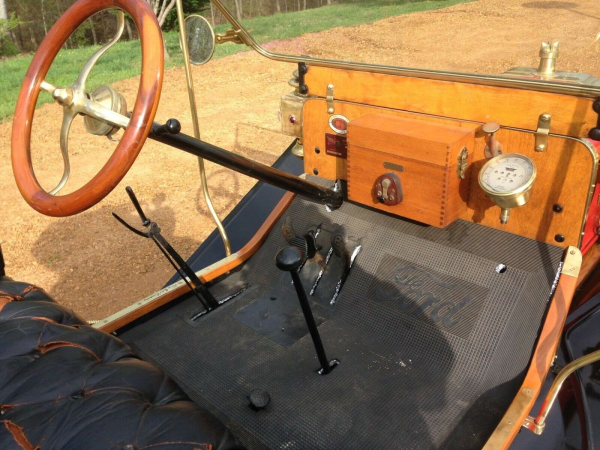 1911 Red Ford Model T Convertible