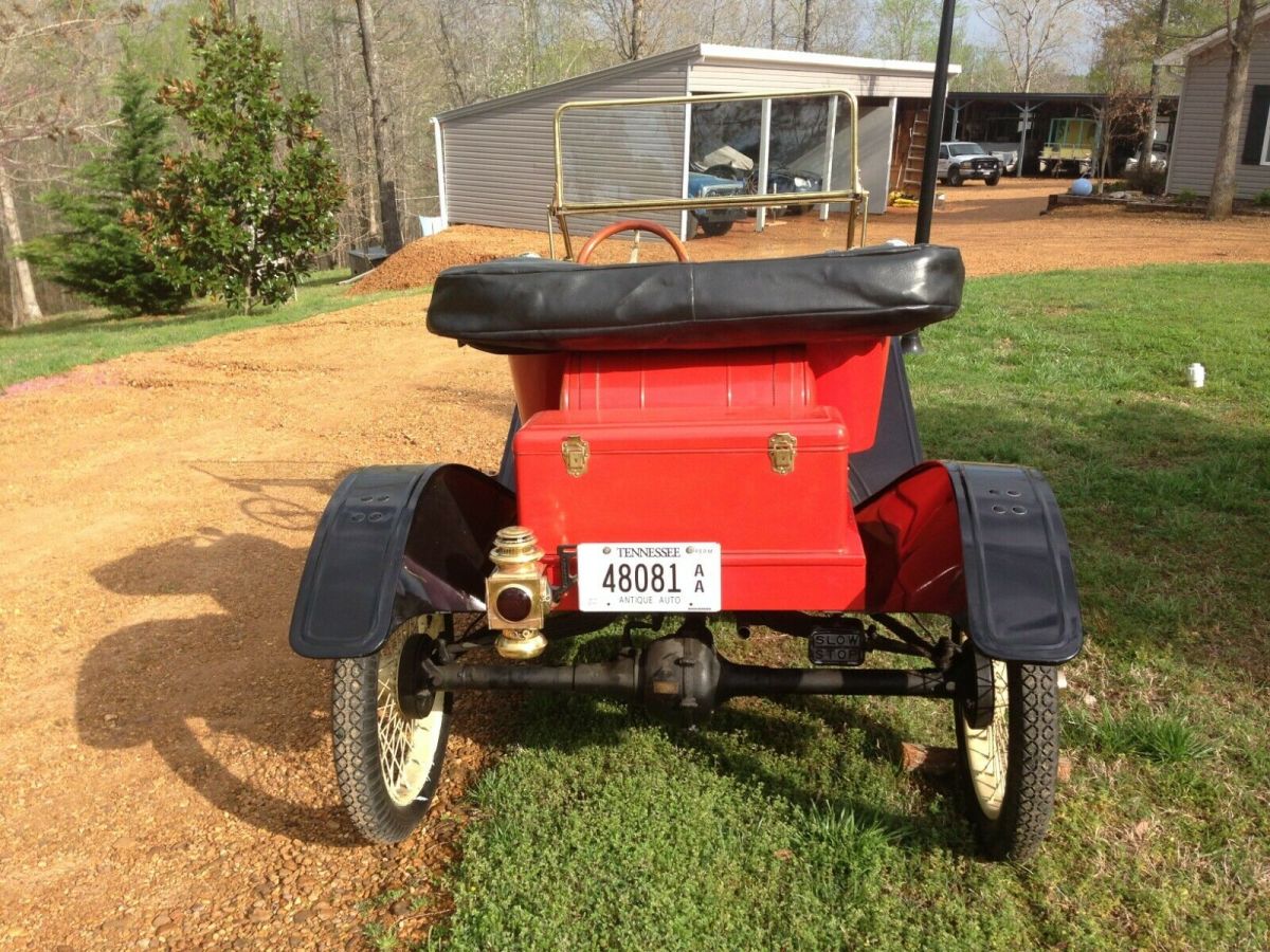 1911 Red Ford Model T Convertible