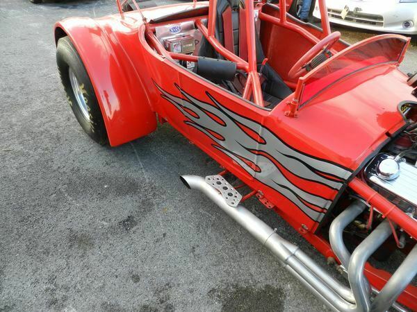 1927 red with grey flames Ford T Bucket / model T shell Other