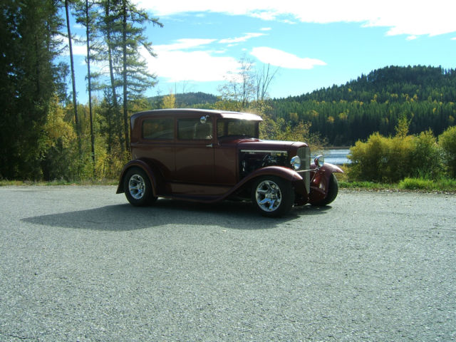 1930 Burgundy Ford Model A Sedan