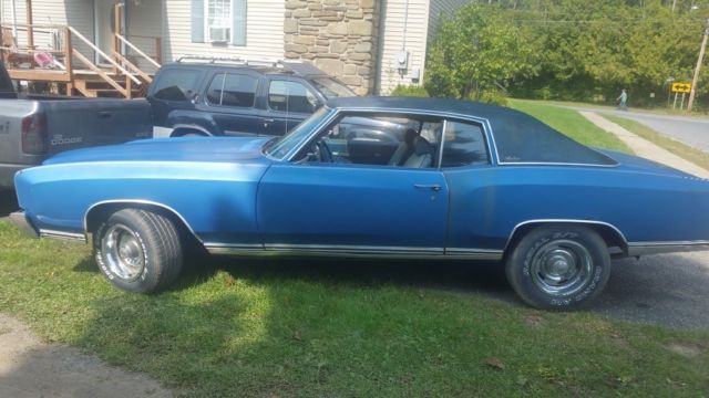 1971 Blue Chevrolet Monte Carlo Coupe
