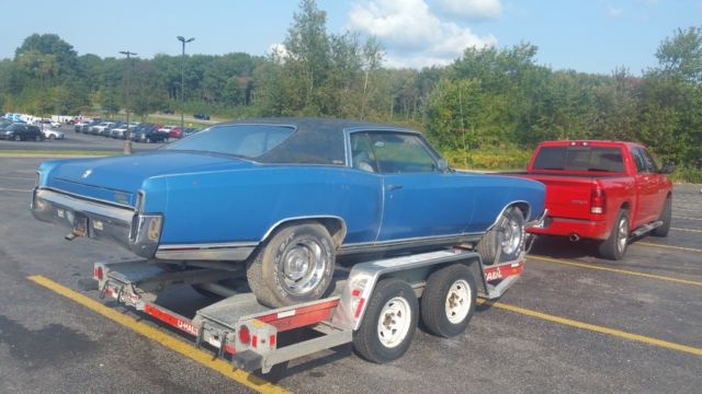 1971 Blue Chevrolet Monte Carlo Coupe
