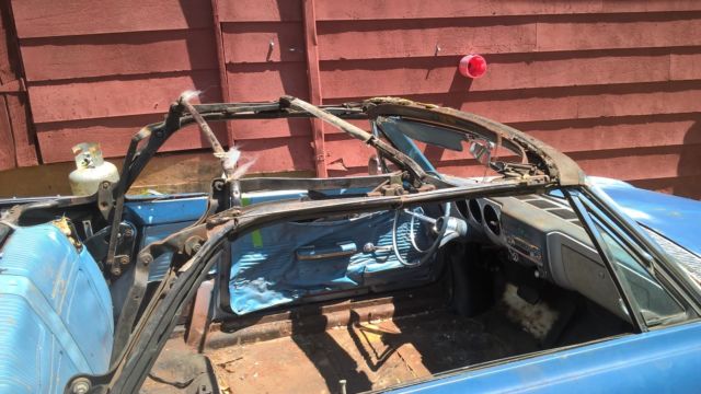 1965 Blue Chevrolet Corvair Convertible